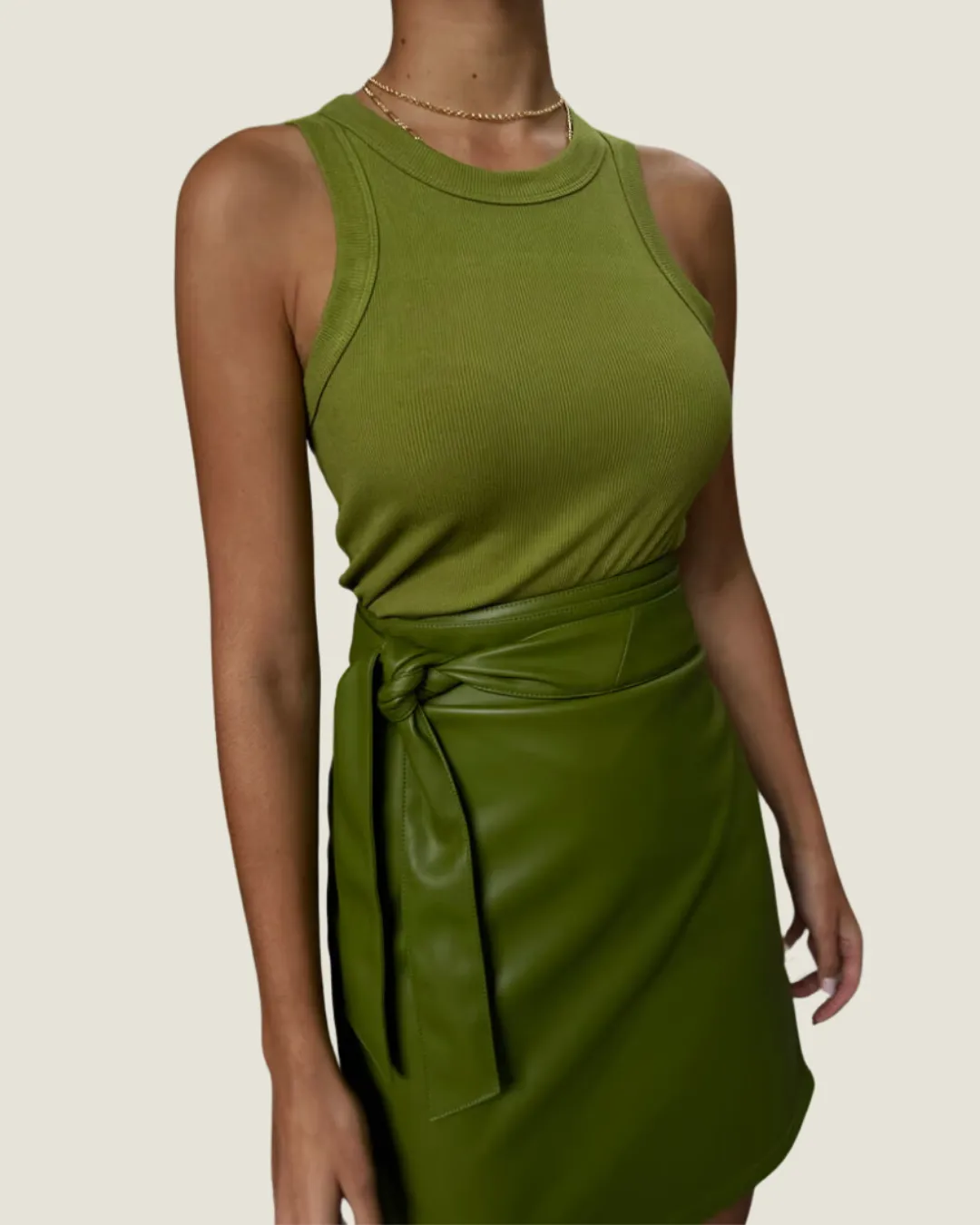 The Edith: Olive Tank Top
