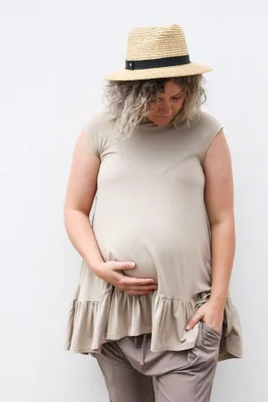 The Maudie Top - Taupe