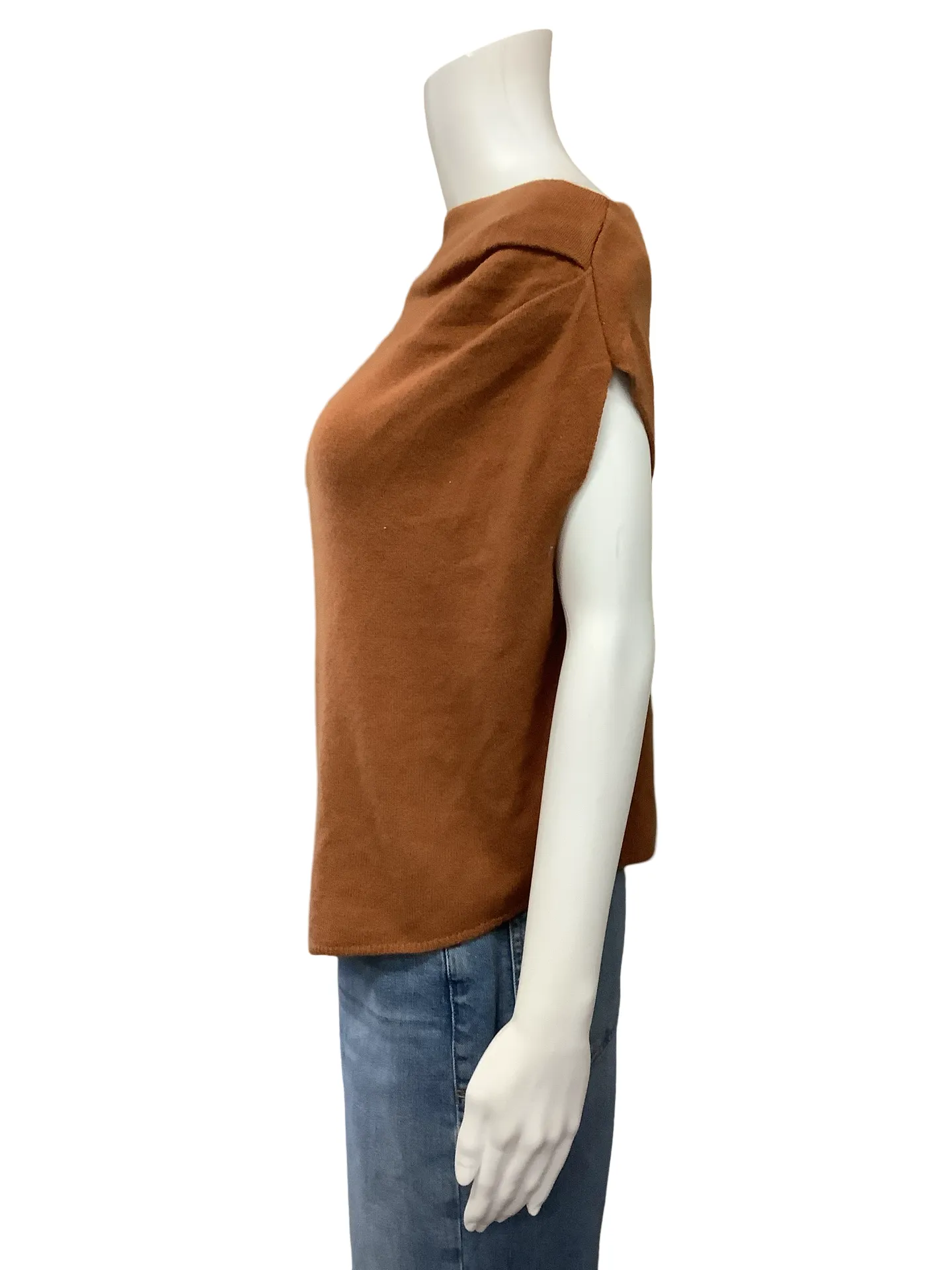 The Sei Top Crop Short Sleeve Cowl Neck Size: S