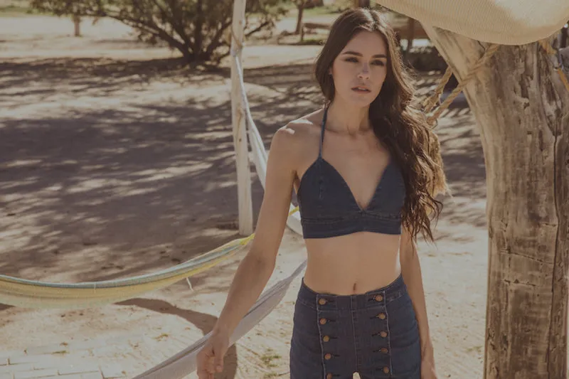 Tie Back Bra