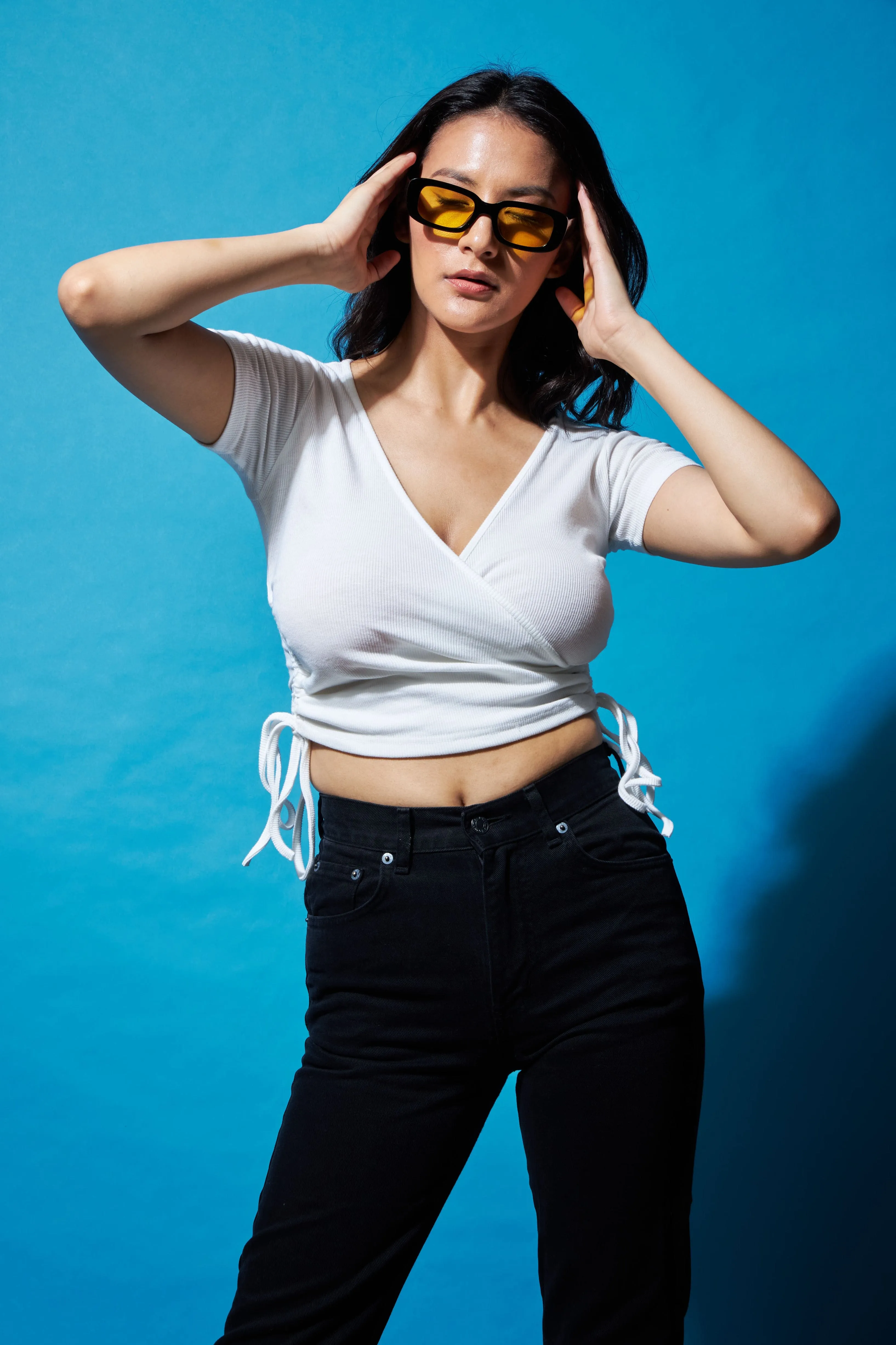 Tie it up drawstring crop top