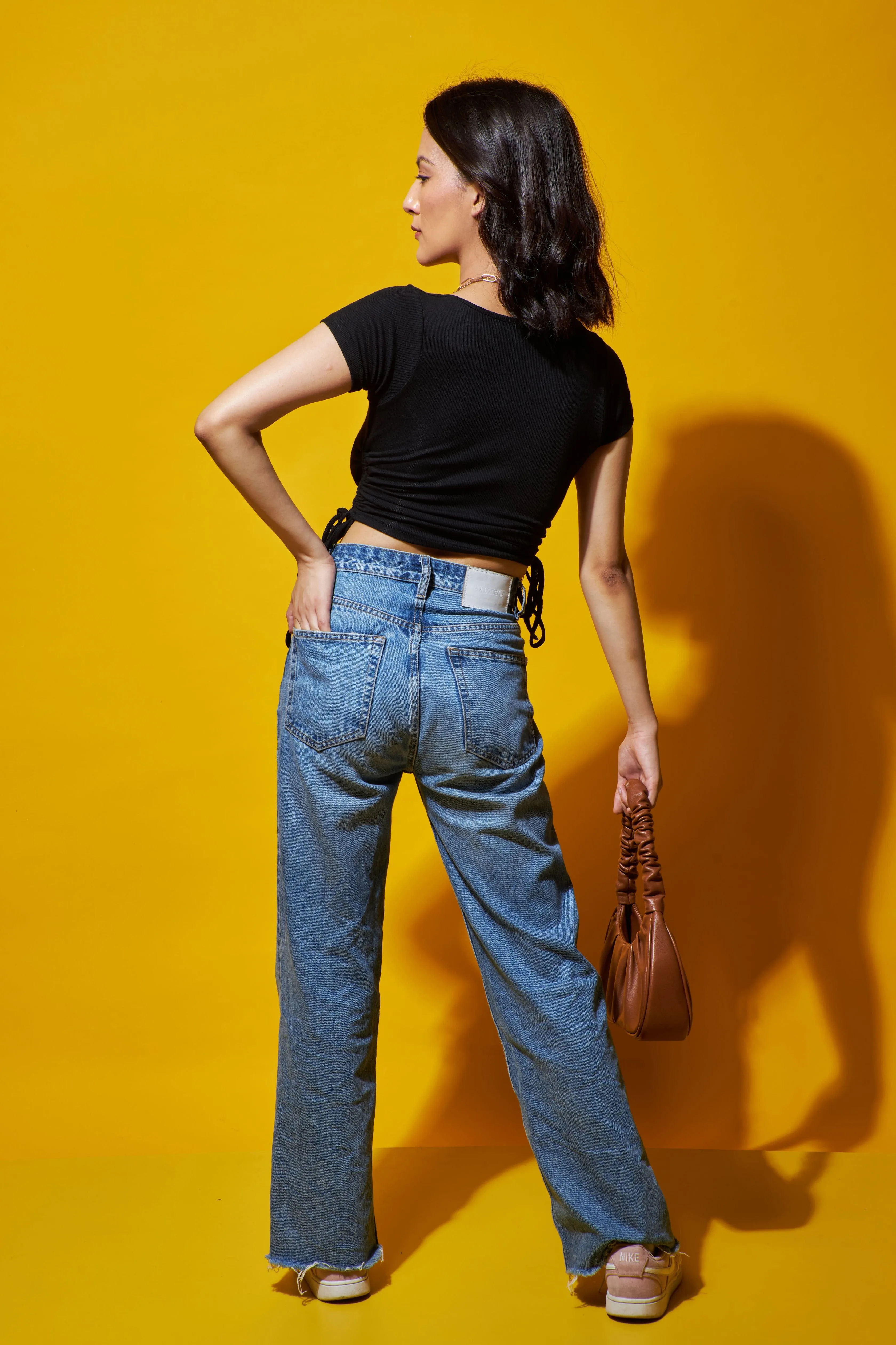 Tie it up drawstring crop top