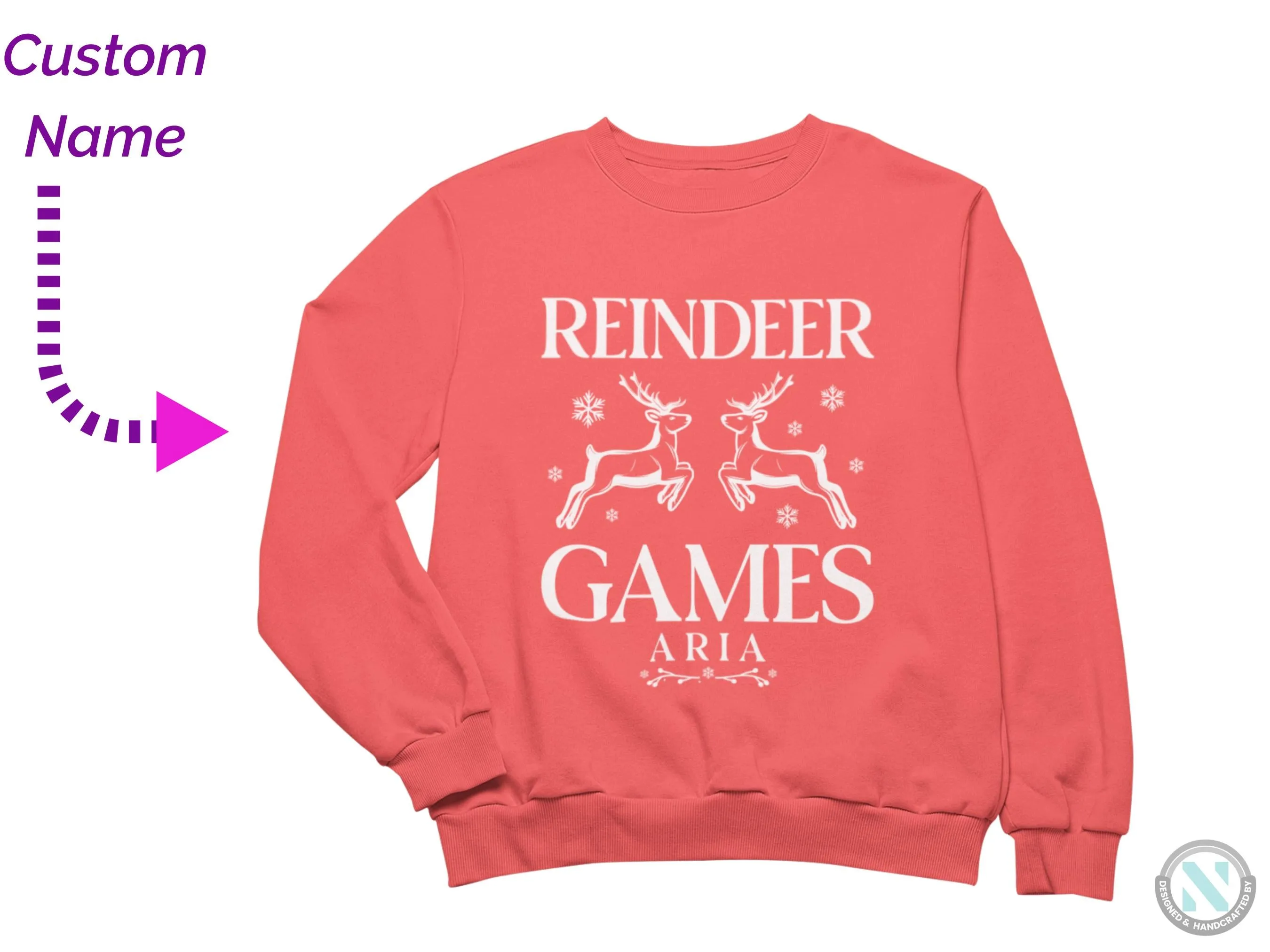 Toddler Boys Custom Name Jumper Christmas Sweatshirt Gift