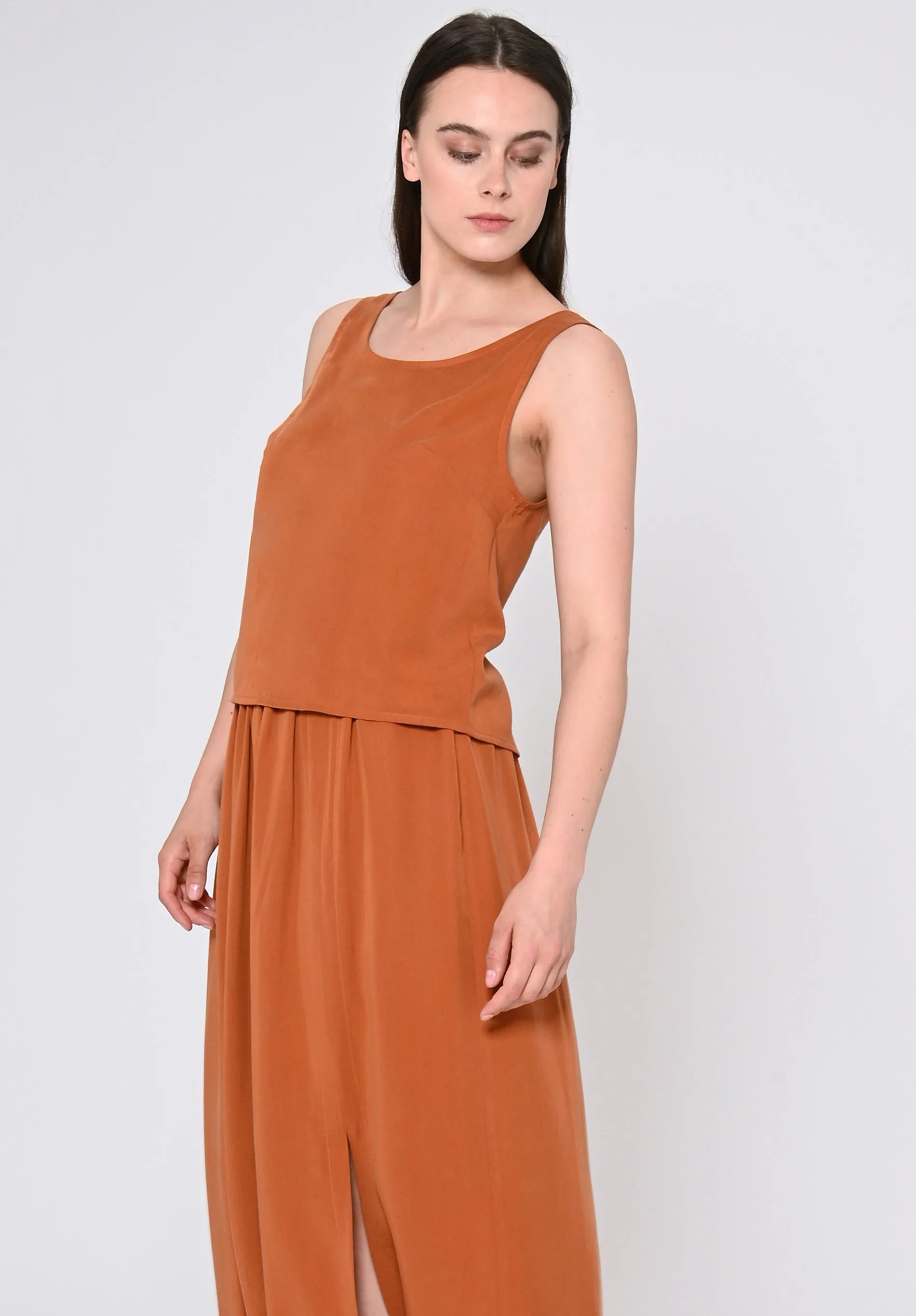 Top Ceylon Opal Ecovero™ dark amber | LOVJOI