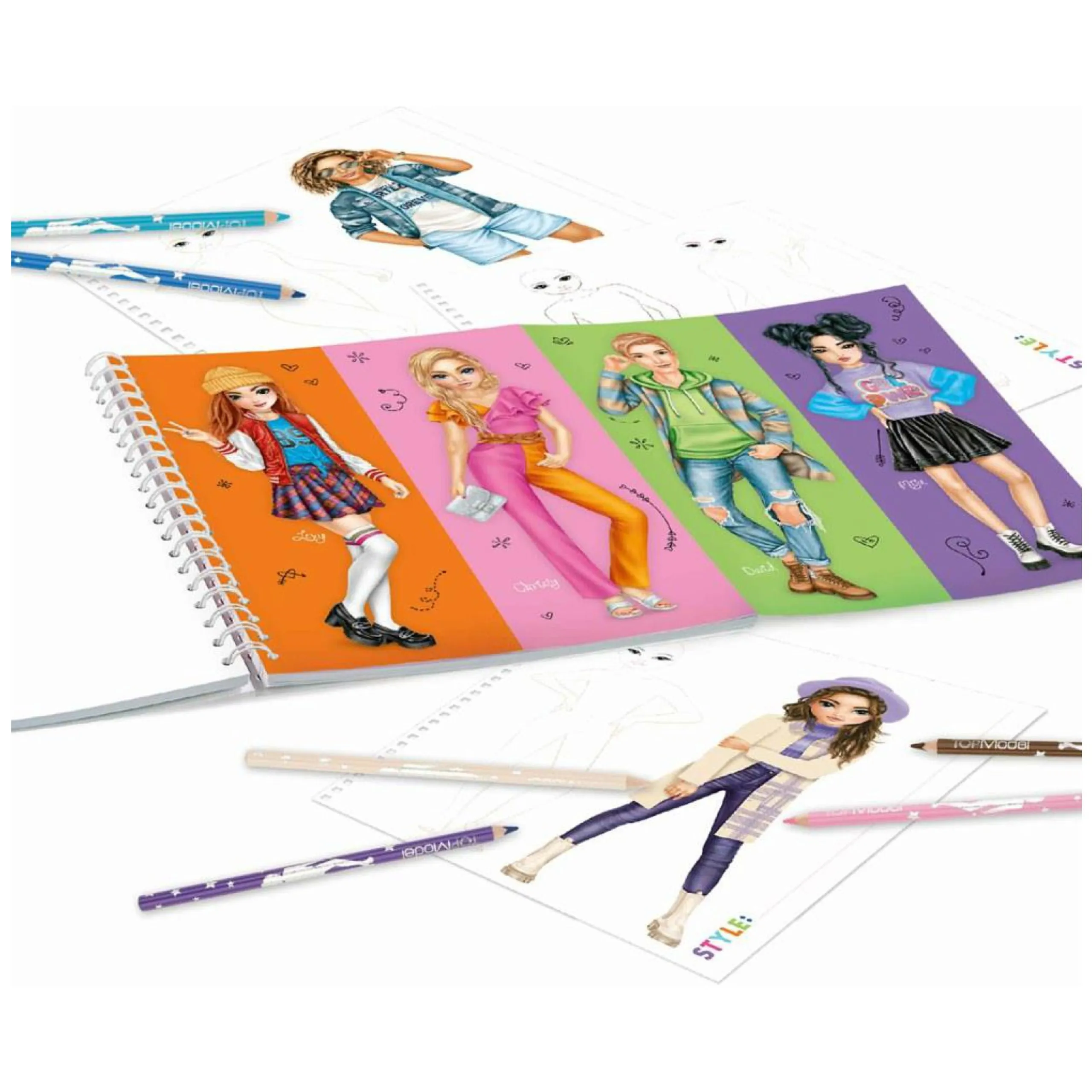 Top Model Colouring Book - Christy, Hayden And Malia