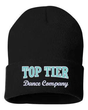 TOP TIER Dance 12" Knit Beanie - SP12 w/ Top Tier Dance Company Logo Embroidered.