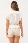 Tristen Ruffled Neck Top
