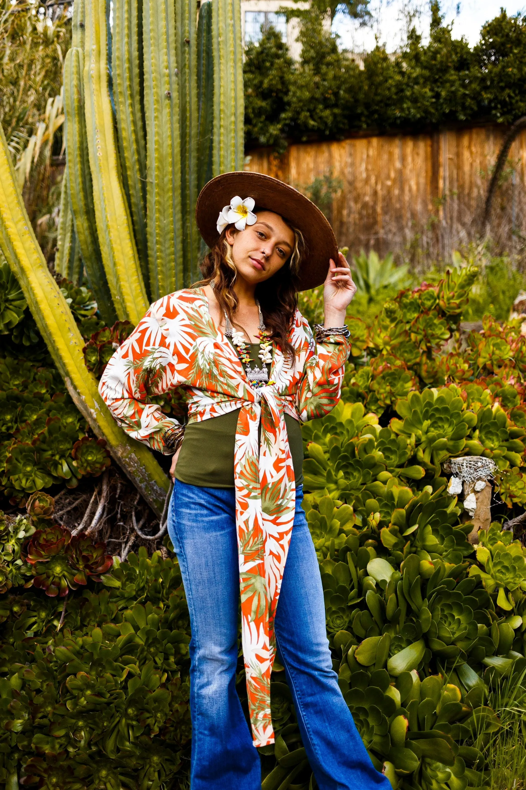Tropical Citrus Two Way Top