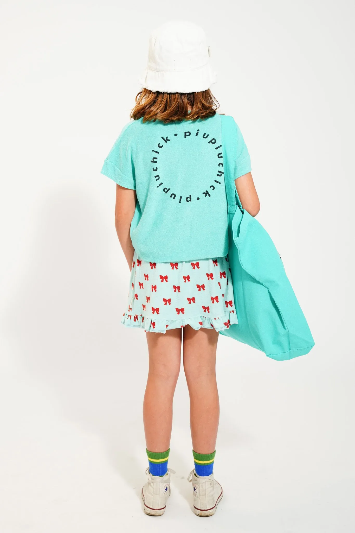 t'shirt | turquoise w/ black logo print