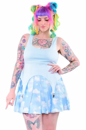Twinkle Star Garter Cami - Sky Blue