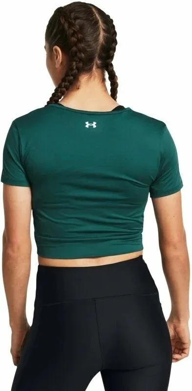UA WOMENS MOTION CROSSOVER CROP SS