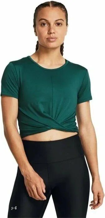 UA WOMENS MOTION CROSSOVER CROP SS