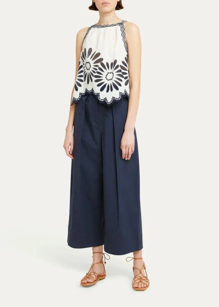 Ul0253 Ulla Johnson Jolie Embroidered Top