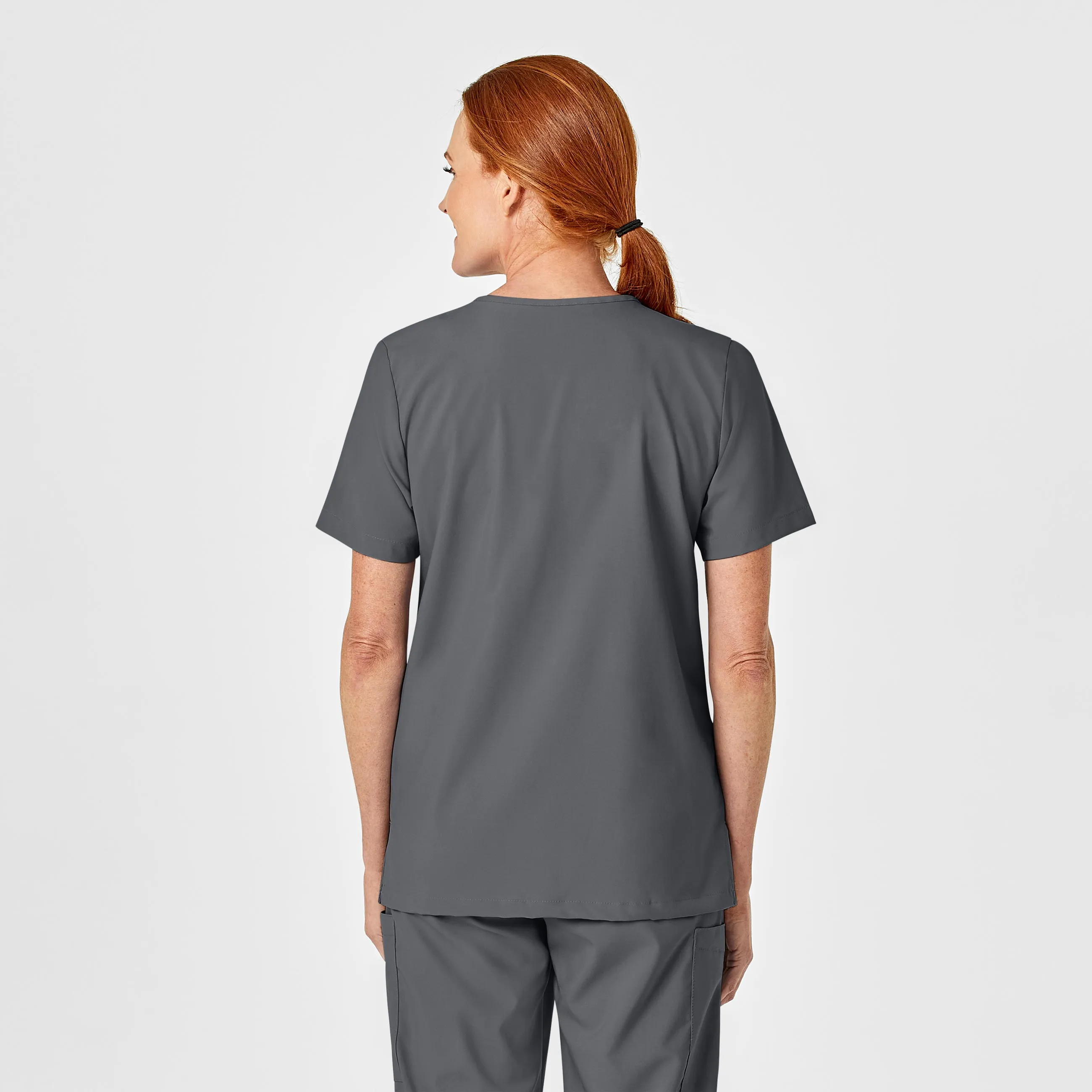 UMSL W123 Unisex 4 Pocket Utility Scrub Top With Logo