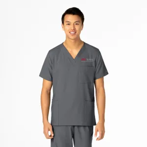 UMSL W123 Unisex 4 Pocket Utility Scrub Top With Logo