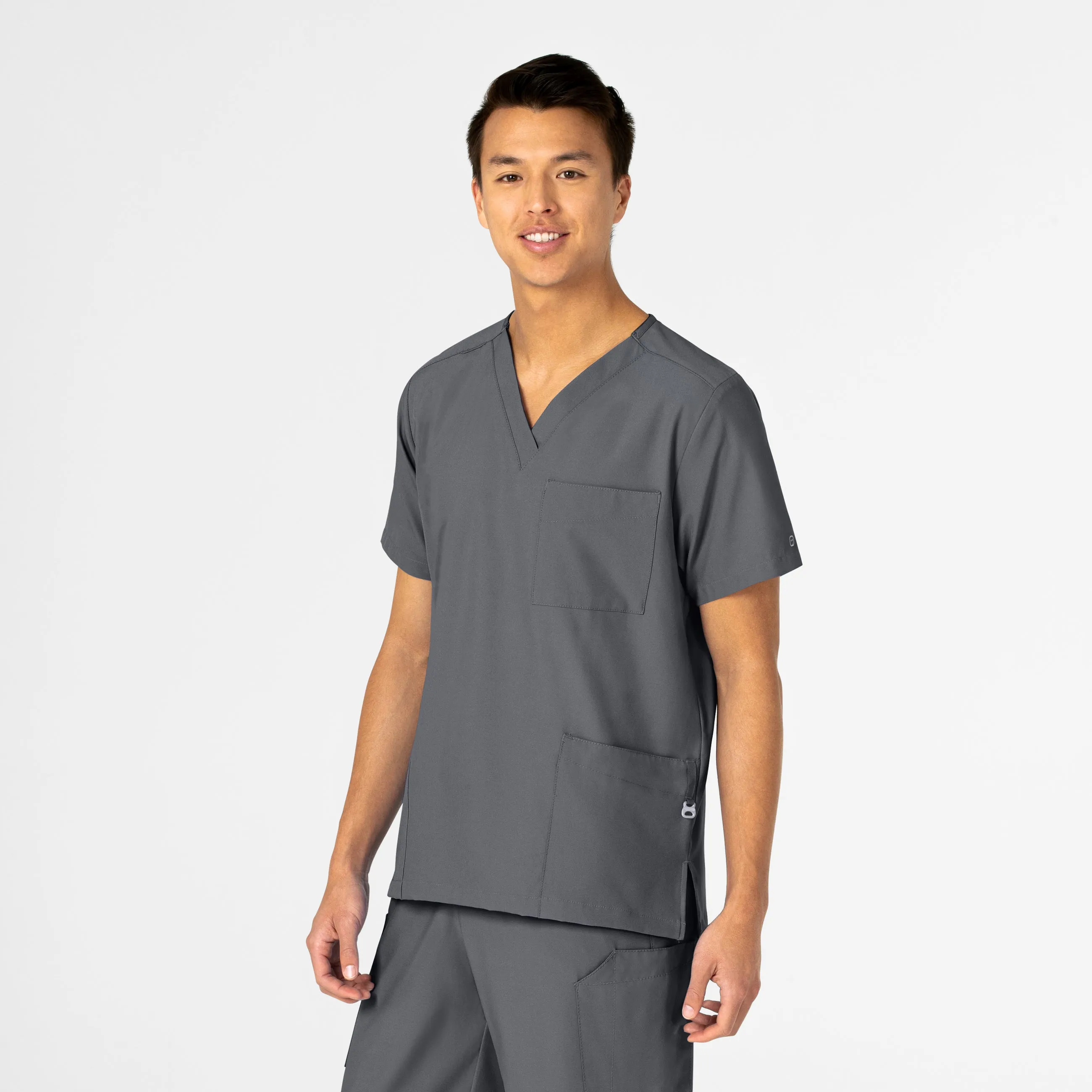 UMSL W123 Unisex 4 Pocket Utility Scrub Top With Logo