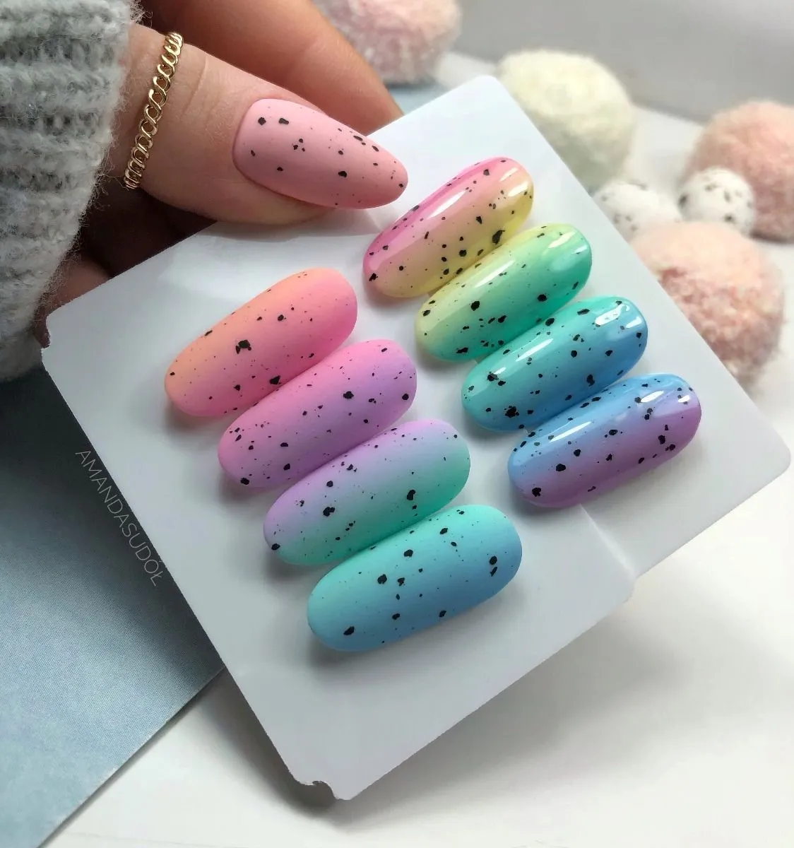 UV Hybrid Top No Wipe Stone Effect - 7 ml