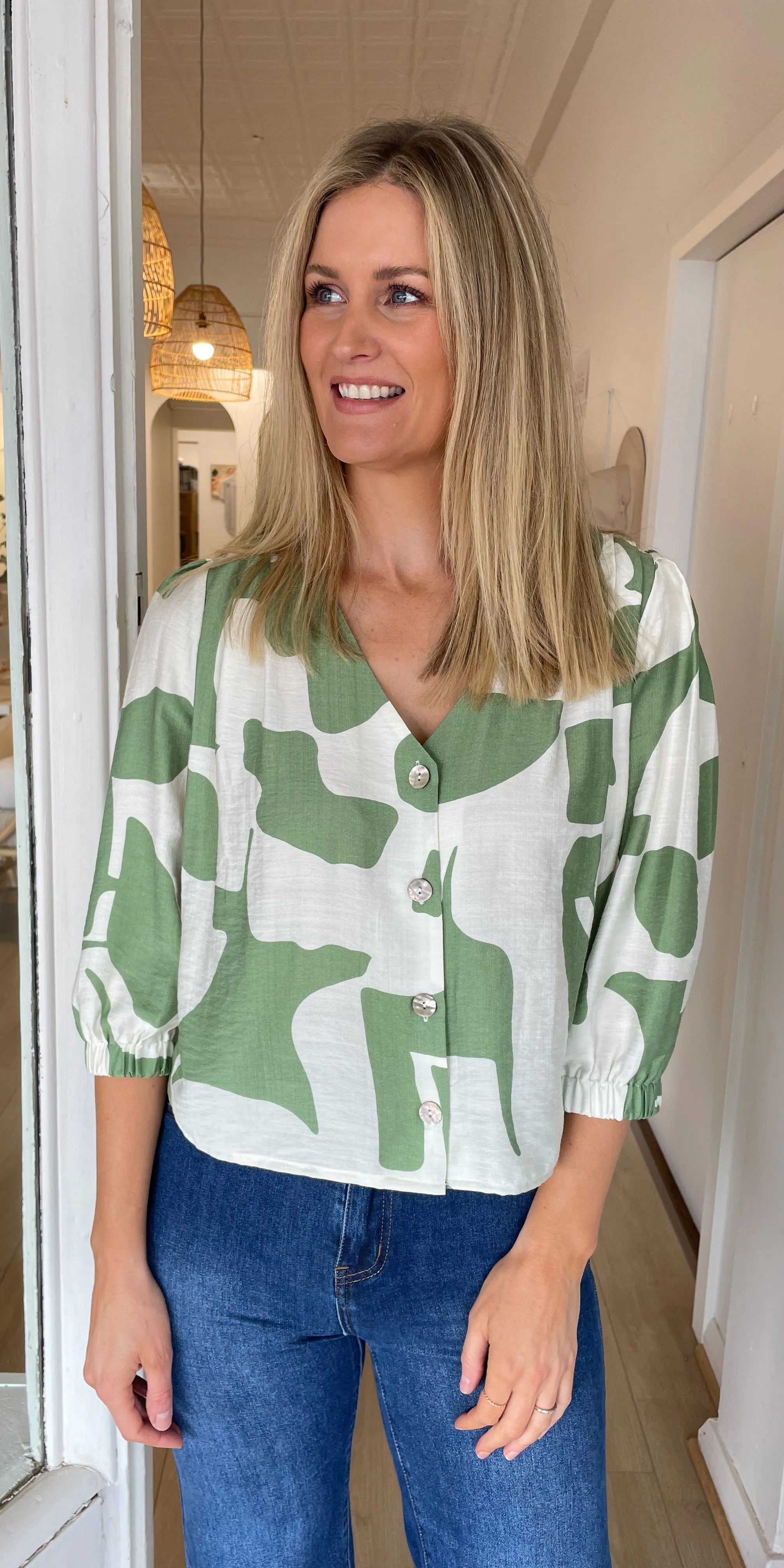 Valentina top - green