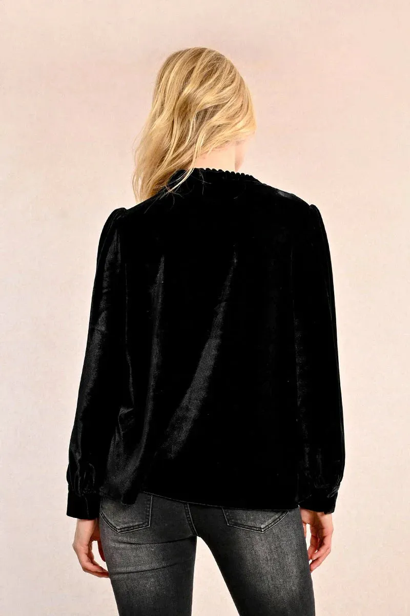 Velvet Top - Black