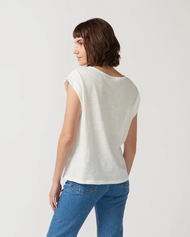 Victoria 'LOVE' Rolled Sleeve Tee