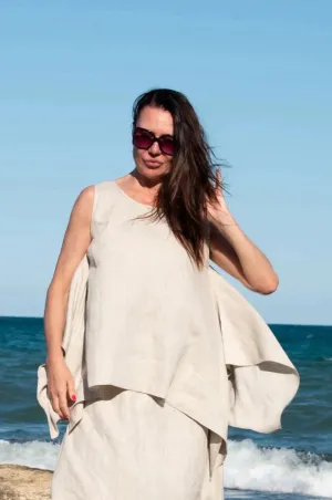 VIOLET Linen Top