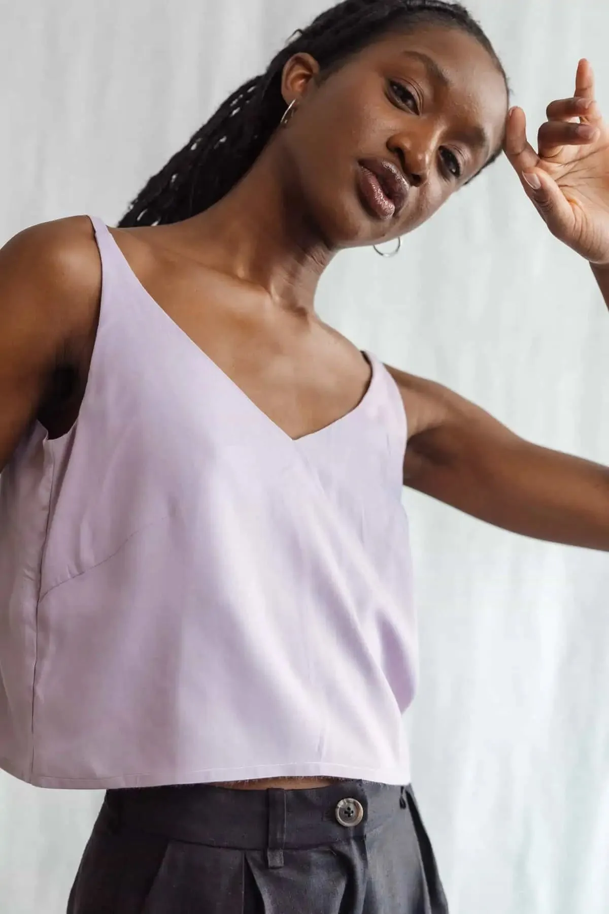viscose top - iya - lilac