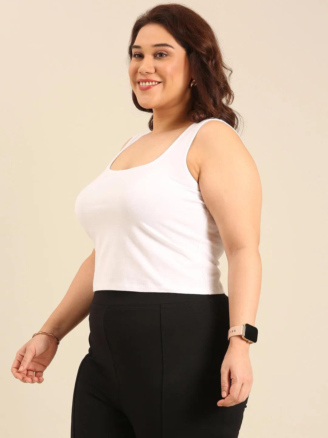 White Crop Top