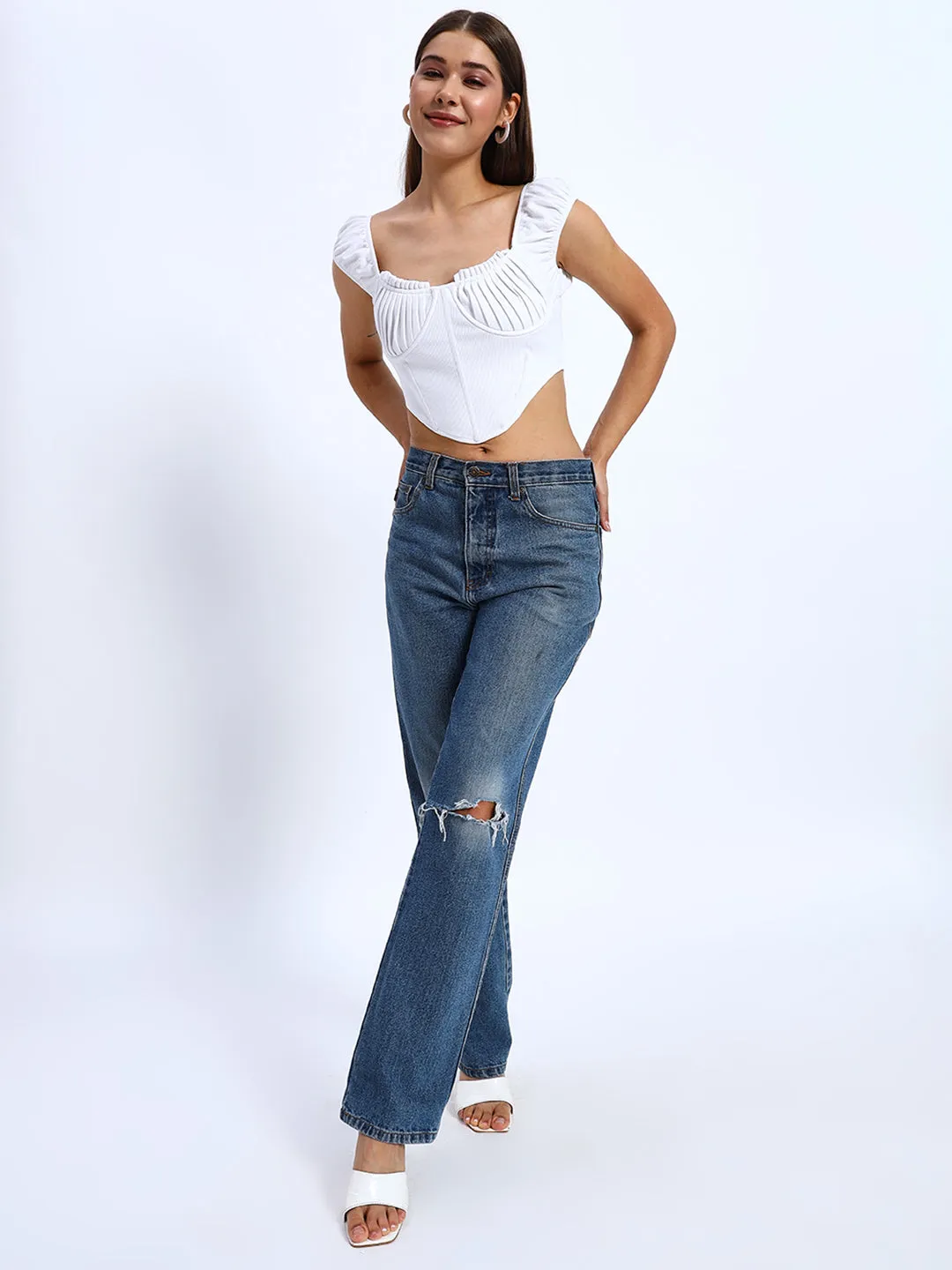 White Fairy Tale Corset Top