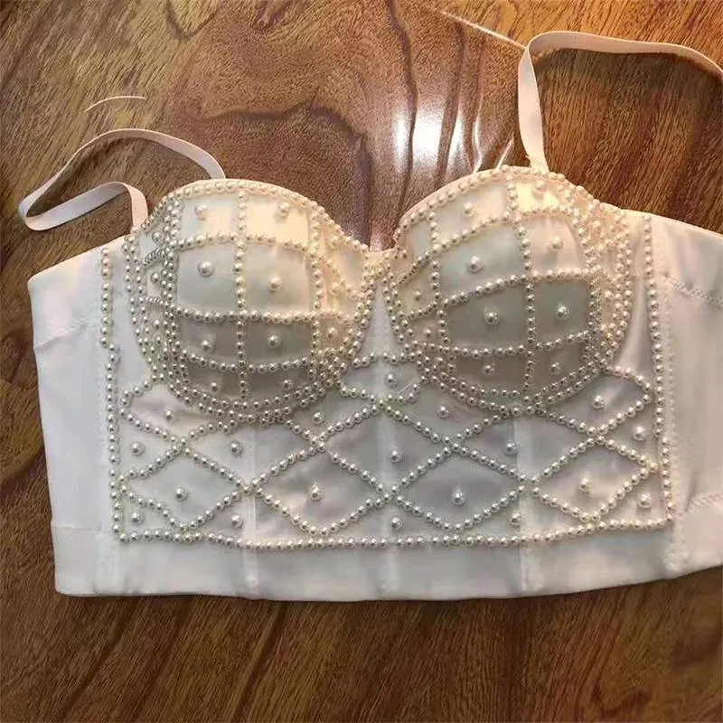 White On Black Crop Top