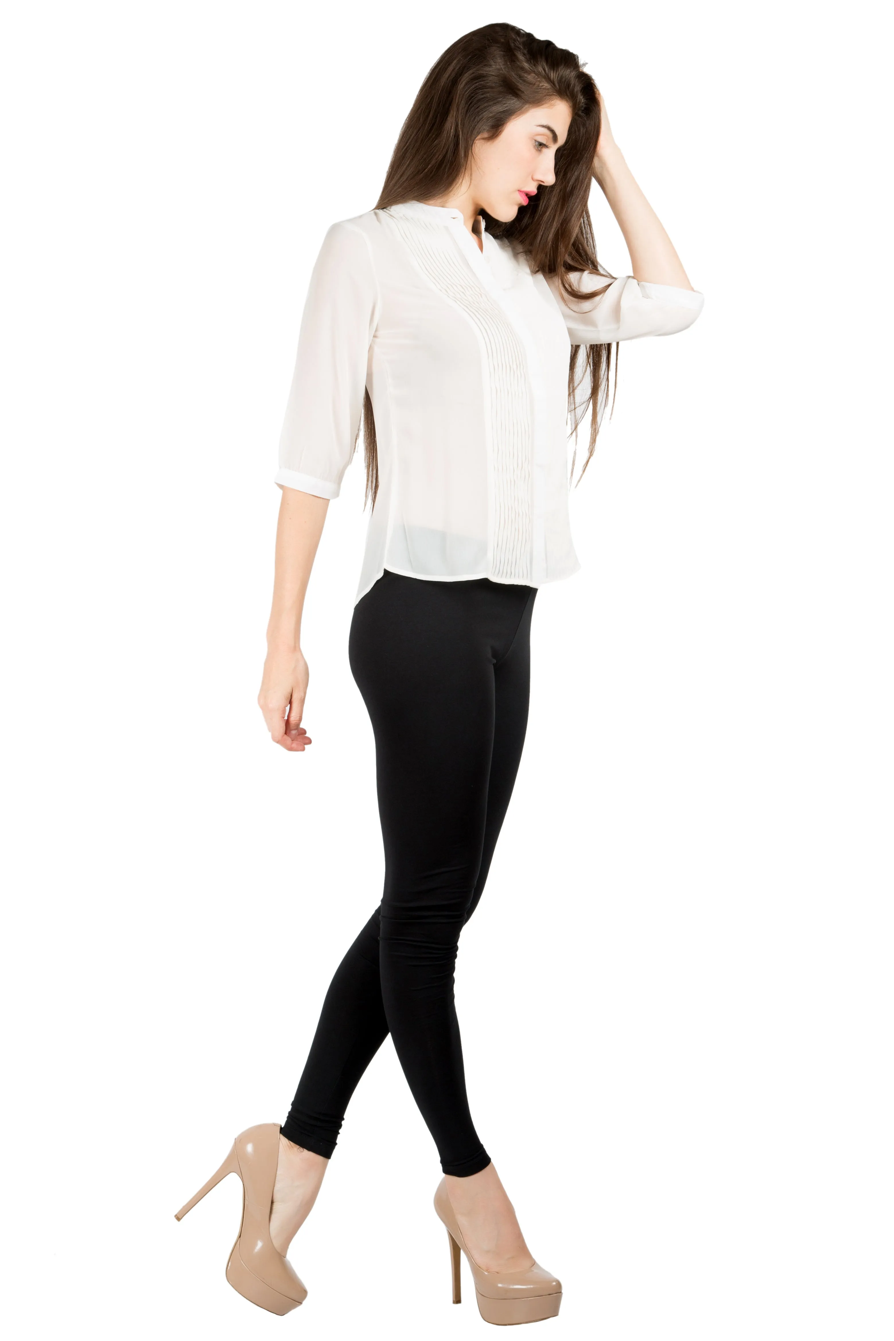 White Solid Top