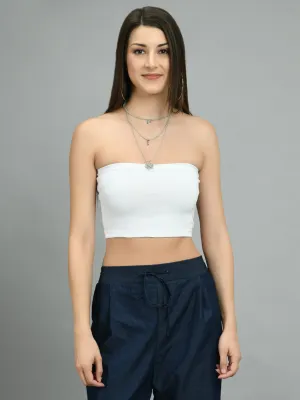 White Staple Tube Top
