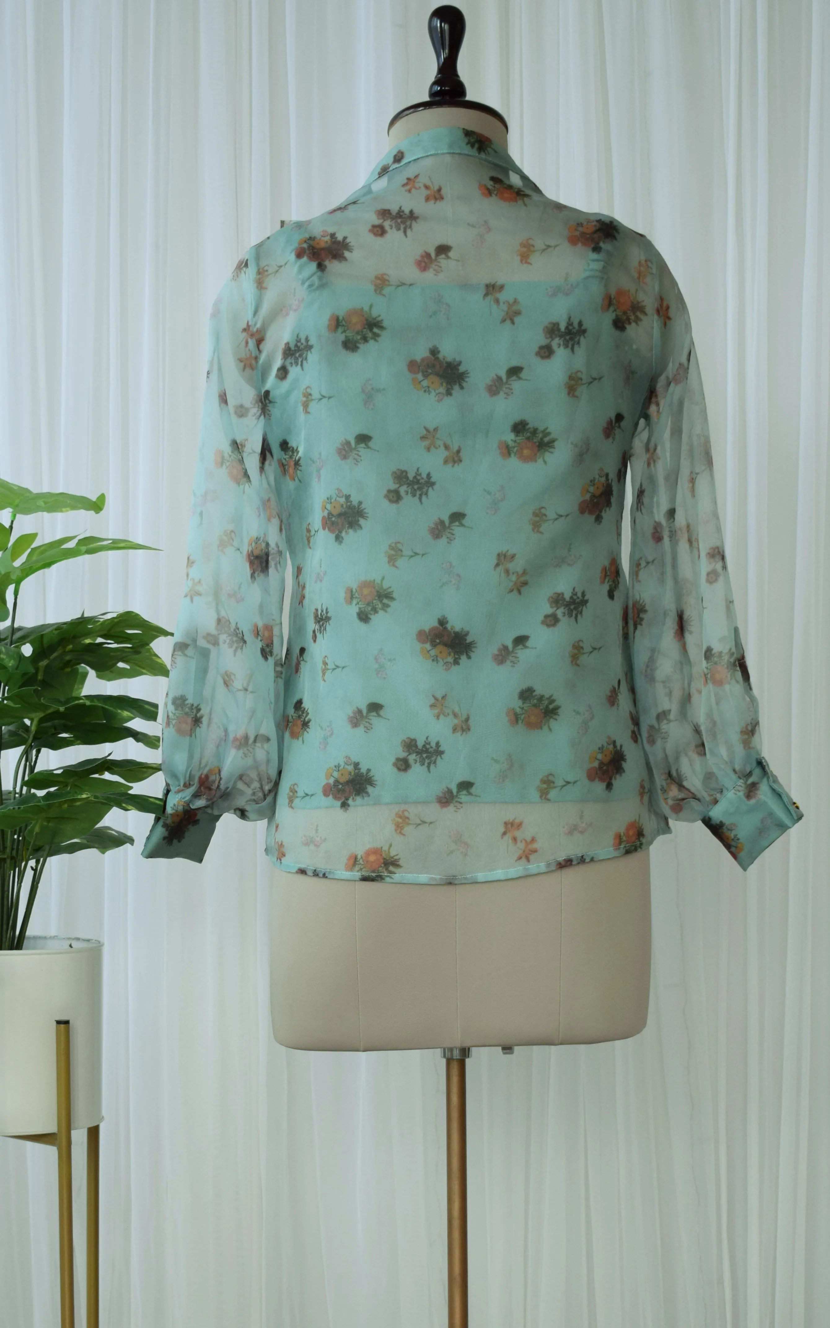 Wildflower Organza Pleated Top