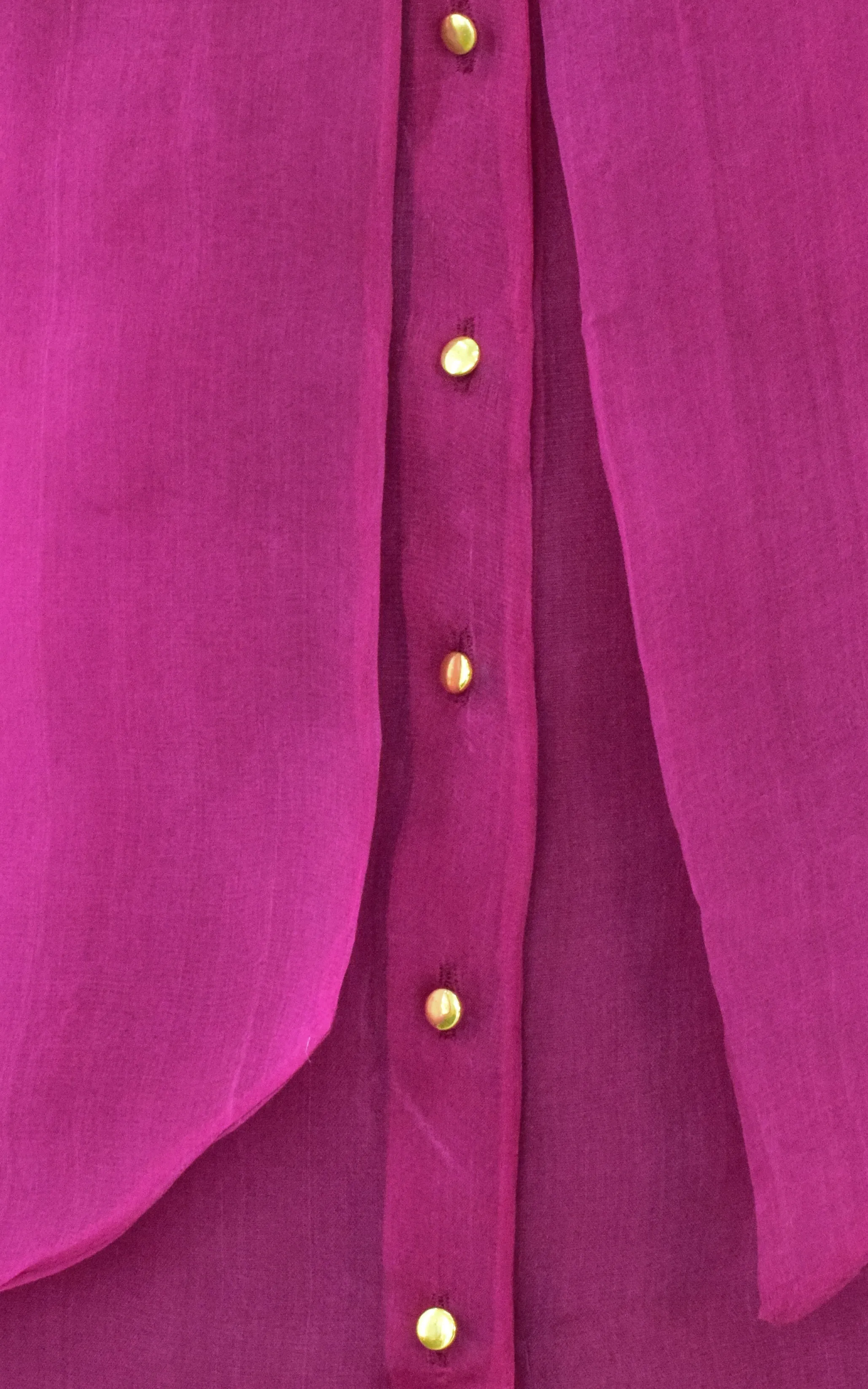 Wine Silk Organza Bow-Tie Top