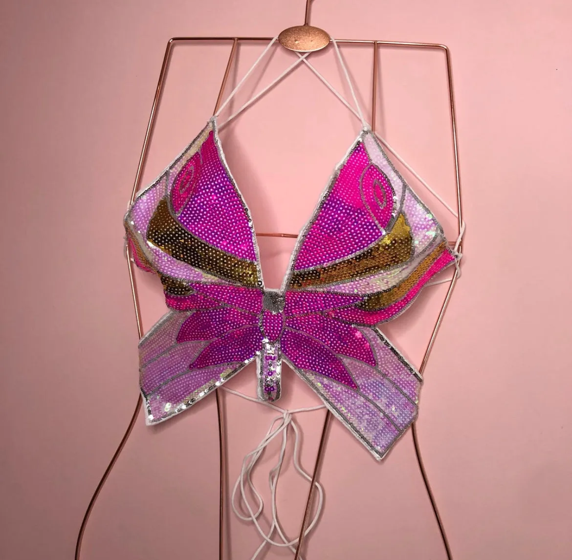 Wjczt 2024 TAO BUTTERFLY SEQUIN TOP
