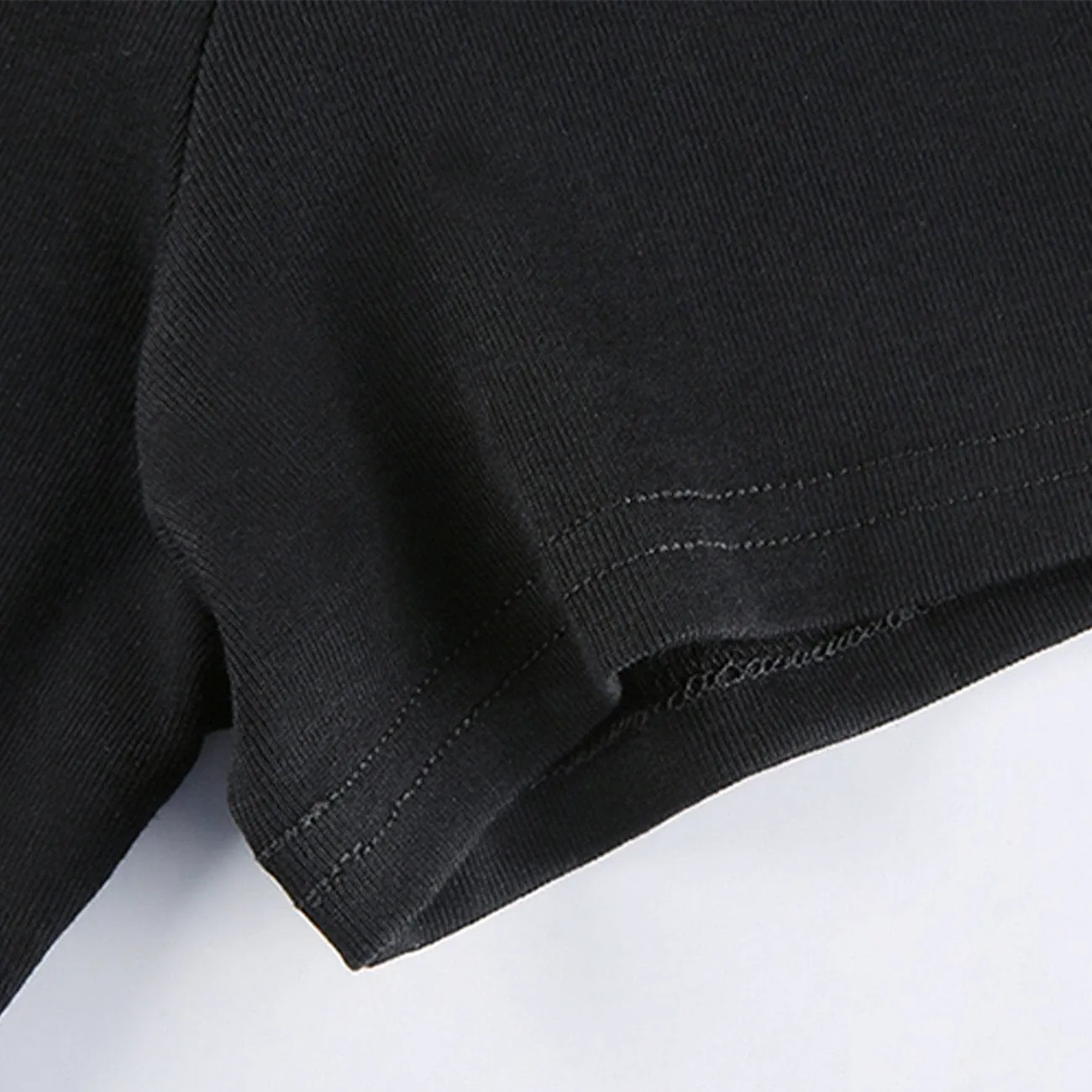 WLS Solid Color Chain Decoration Tee