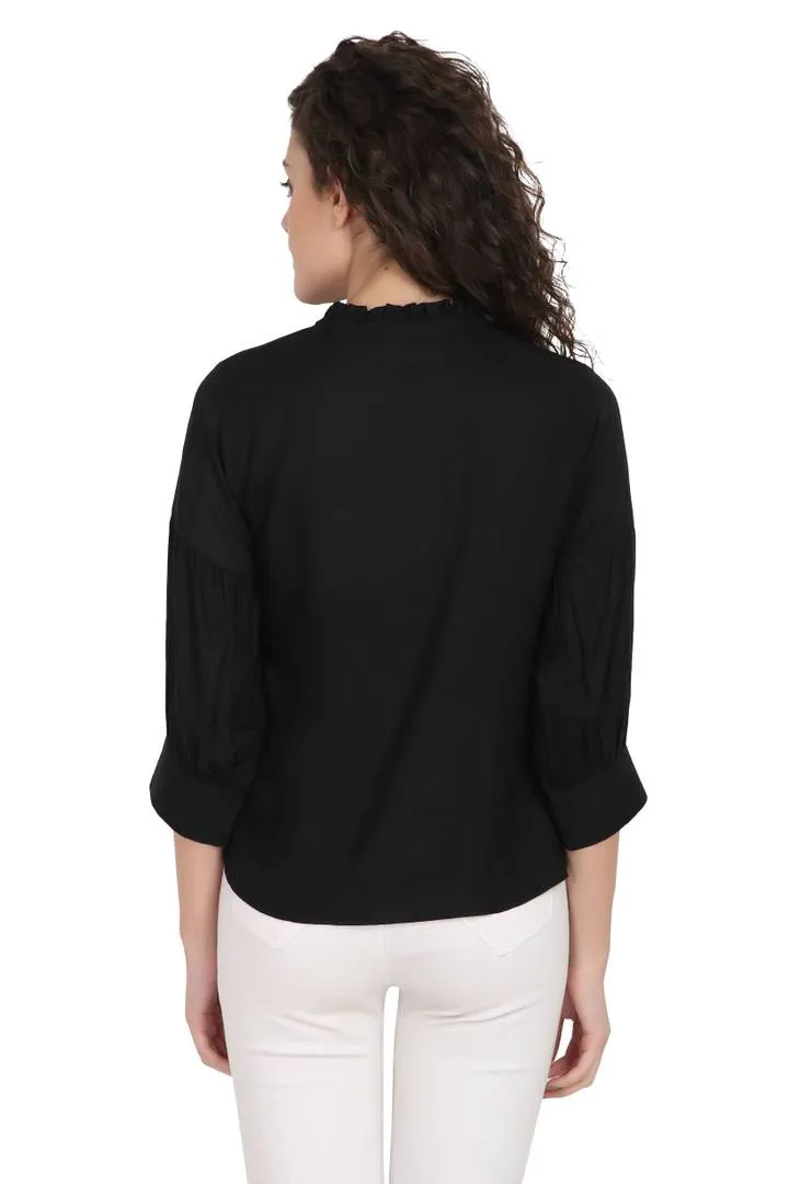 Women Rayon Solid Top