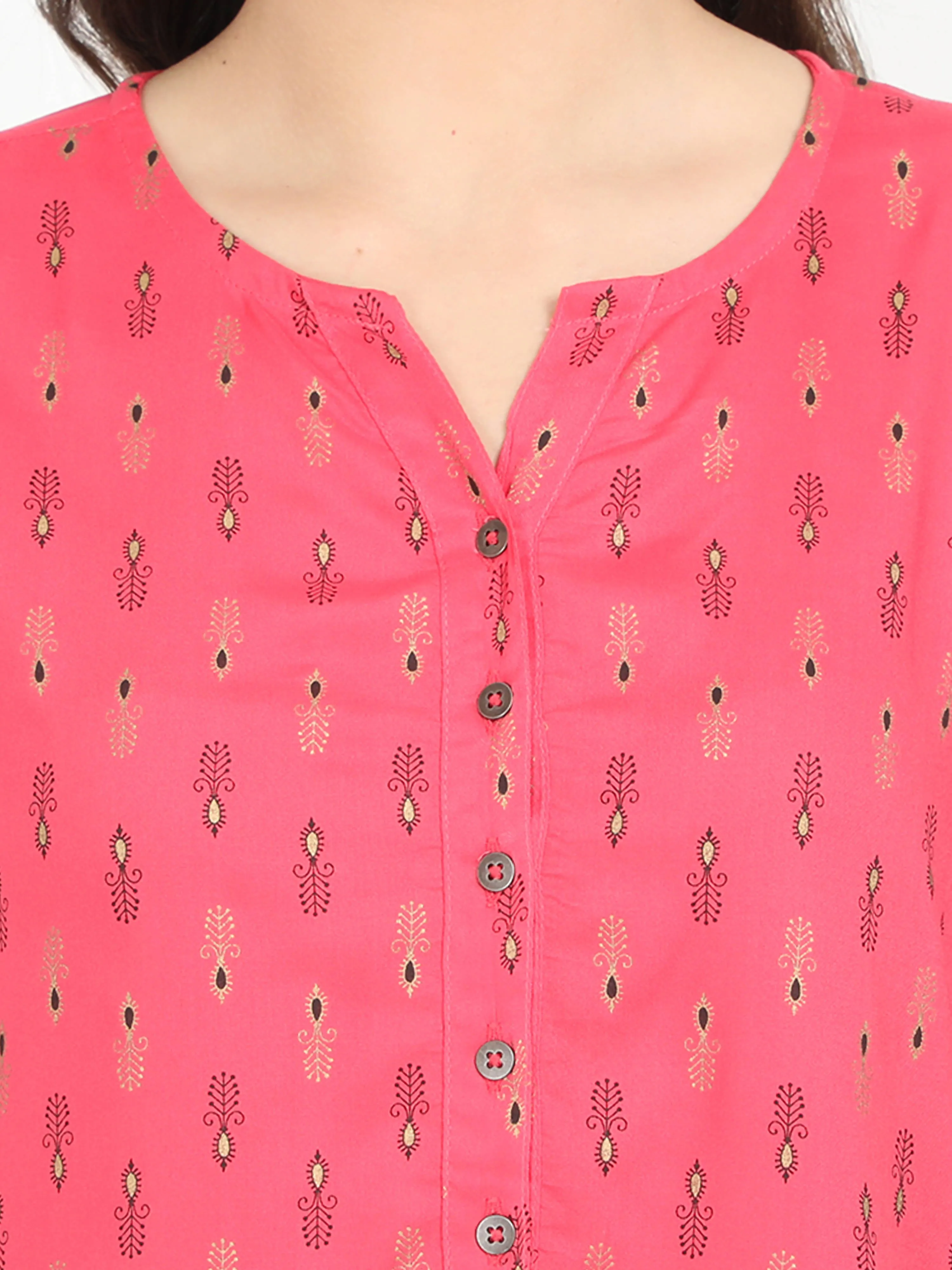 Women Red Casual Top