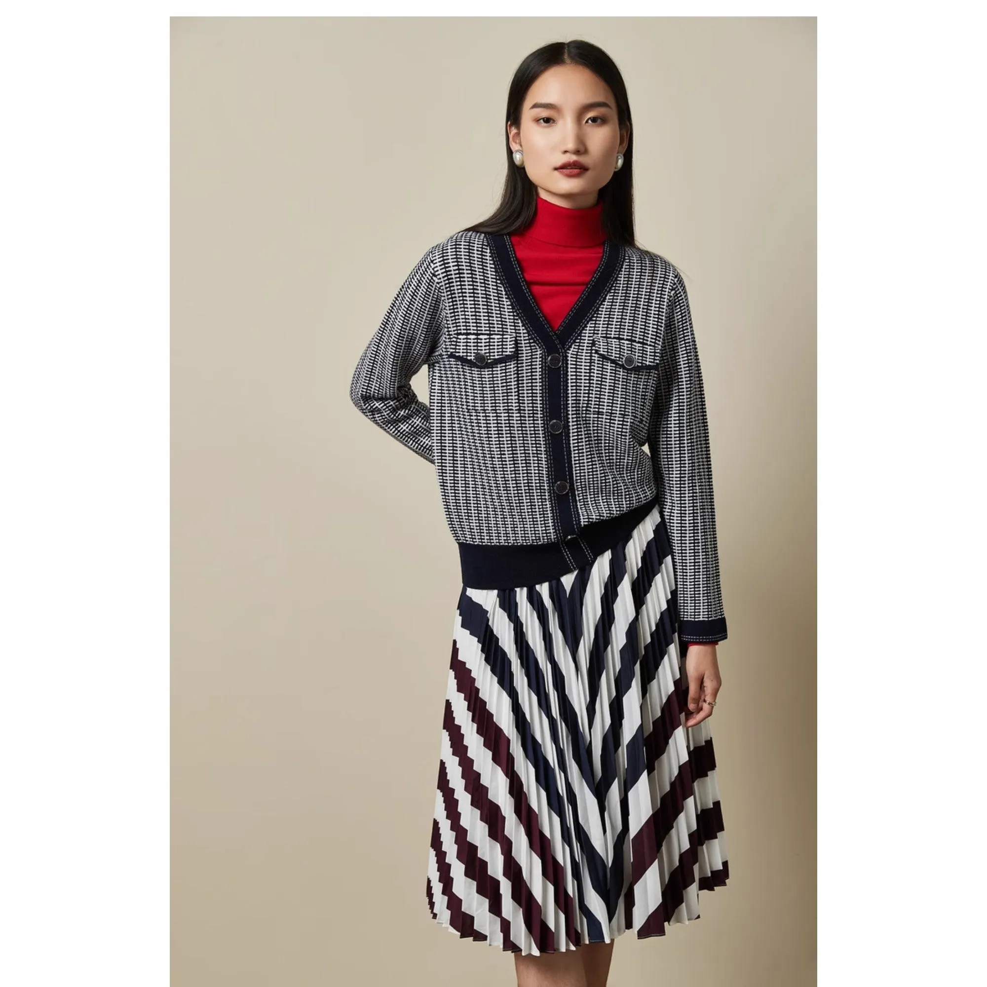 Women Wmk-Perdia-Aw20Tb999051 Pocket Jumper - Navy