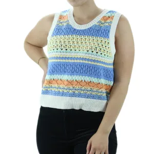 Women's Crochet Sleeveless Top,Multi
