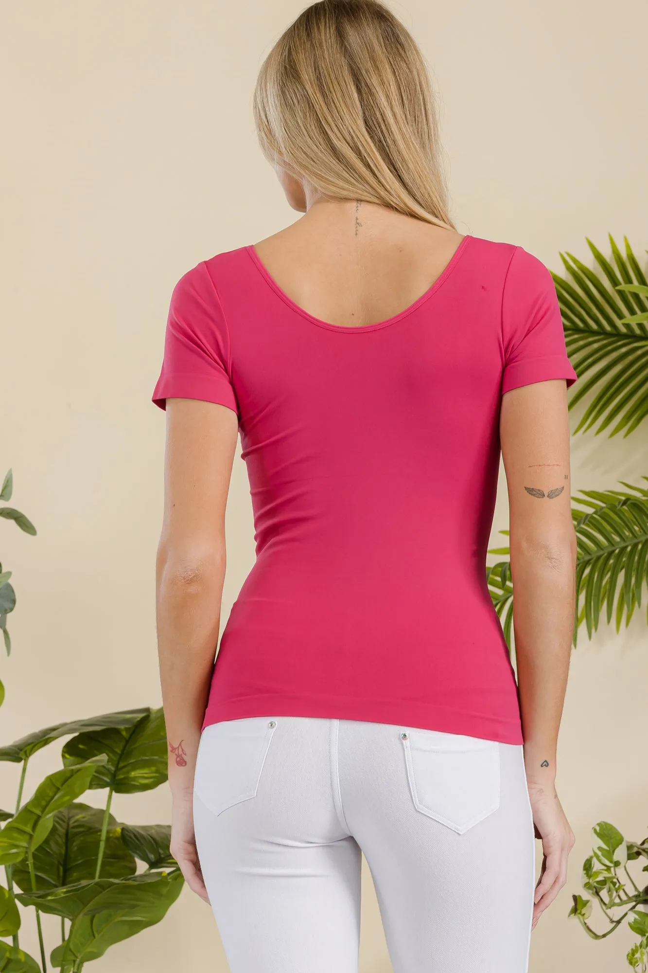 Women’s Essential Reversible Seamless Short Sleeve Top