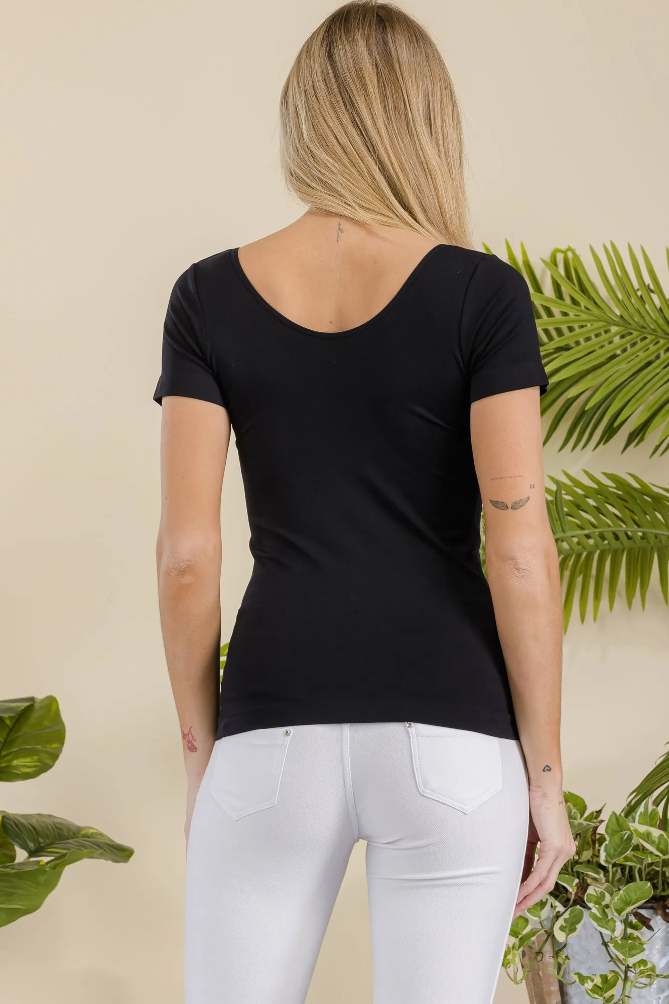 Women’s Essential Reversible Seamless Short Sleeve Top