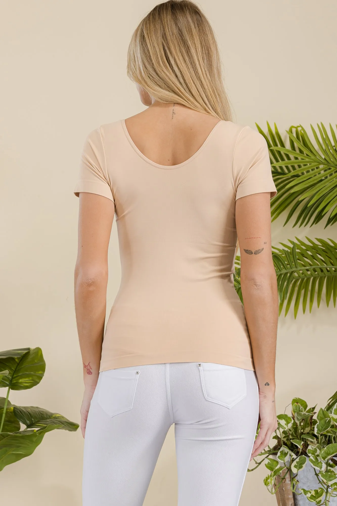Women’s Essential Reversible Seamless Short Sleeve Top