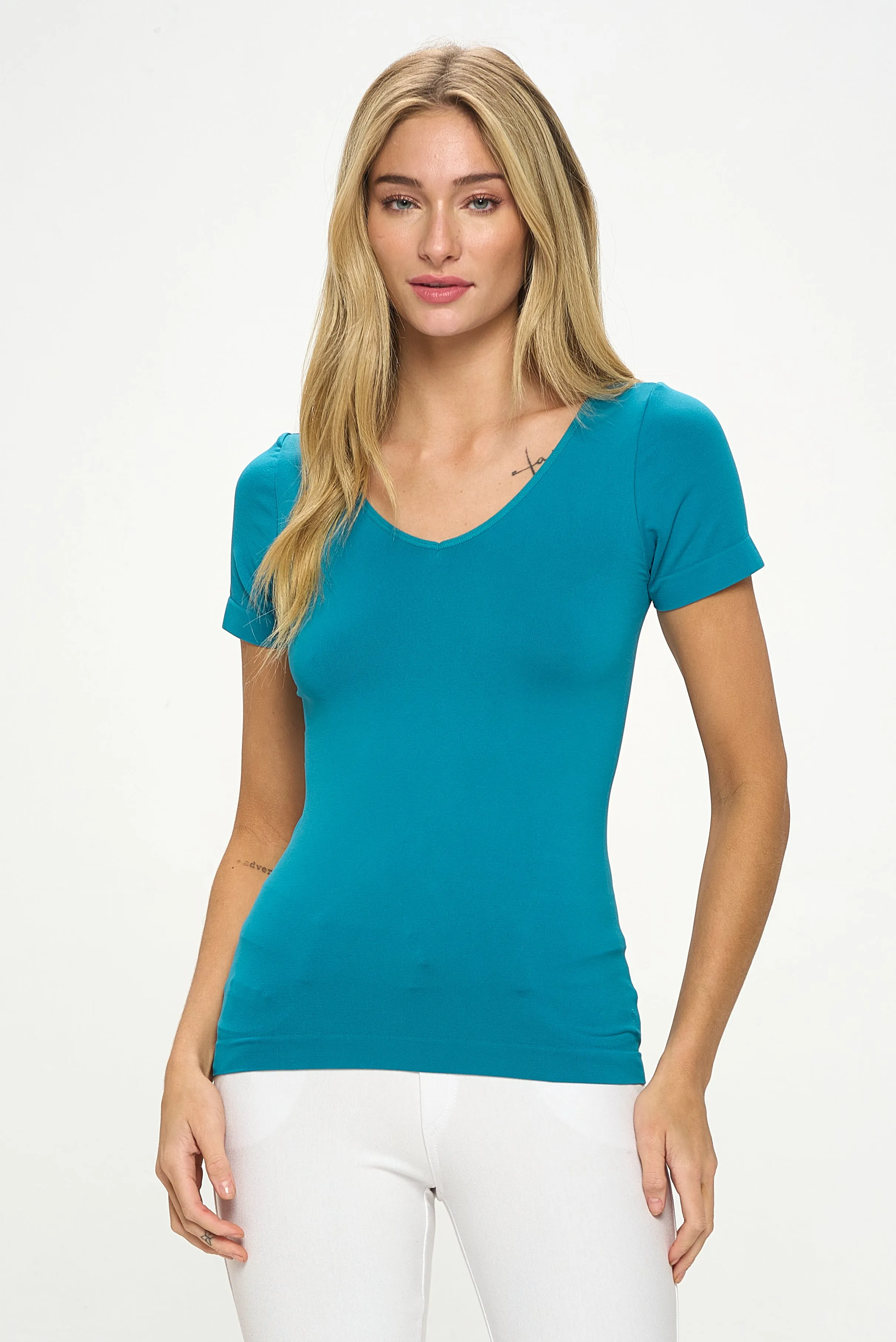 Women’s Essential Reversible Seamless Short Sleeve Top
