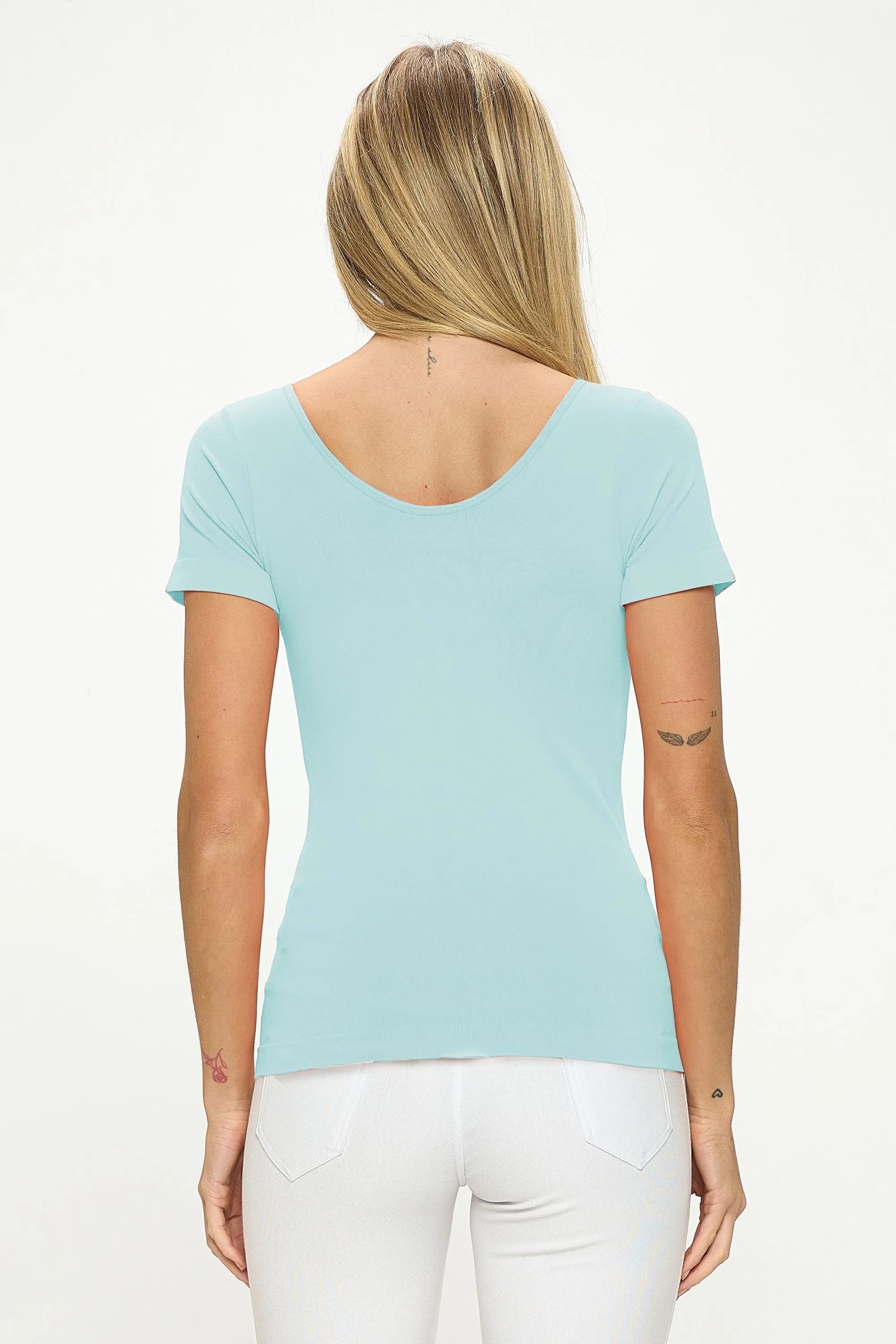 Women’s Essential Reversible Seamless Short Sleeve Top