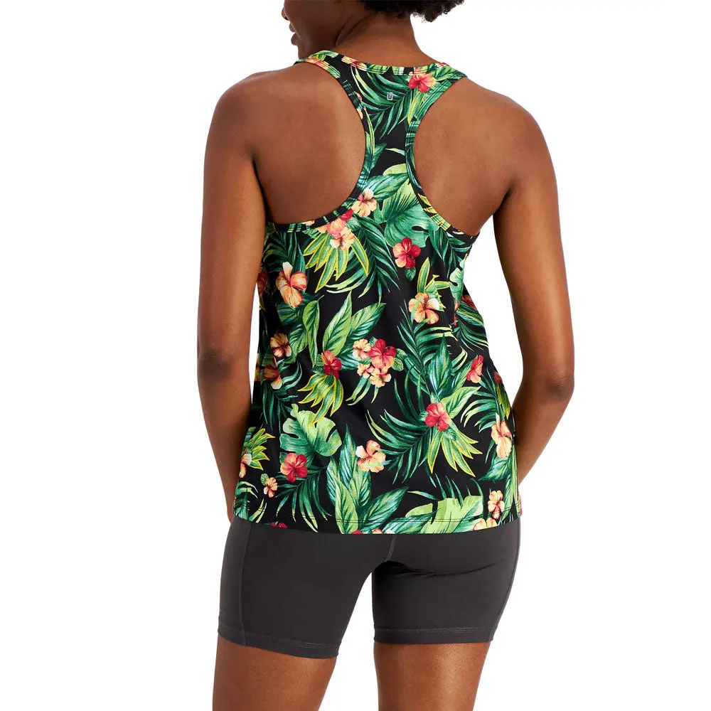 Women's Relaxed Tropical-Print Tank Top,Multi