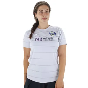 Women's Striped Number 3 Back Sport Top,Grey