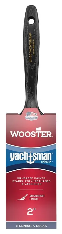 Wooster Z1120-2 Paint Brush, 2 in W, 2-7/16 in L Bristle, China Bristle, Varnish Handle :EA: QUANTITY: 1