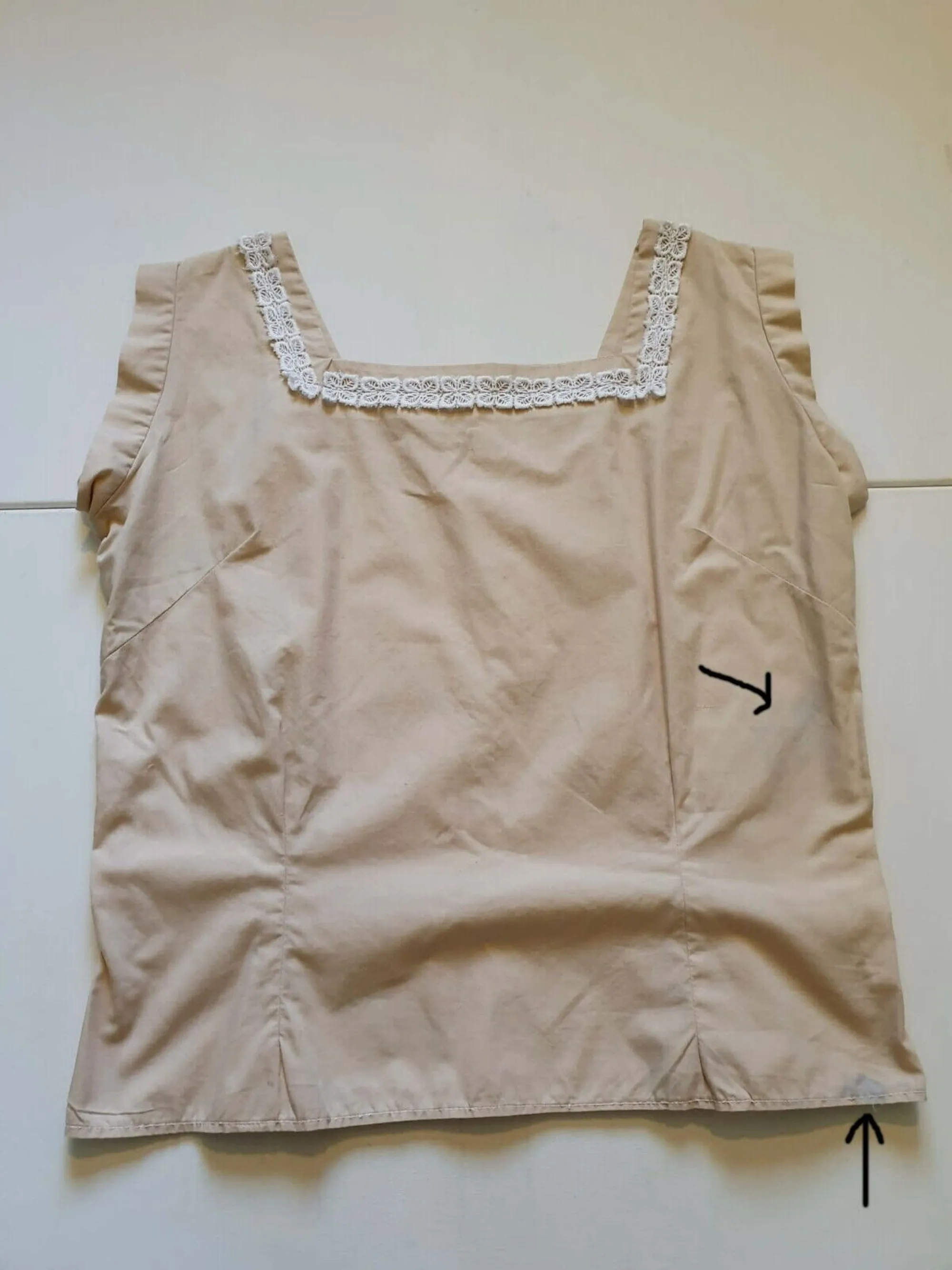 Wounded 1960s Cotton Pull Over Top
