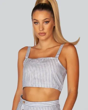 Yacht Master - Italian Linen Crop Top - Mr. Linen Co