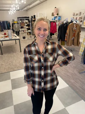 Yarn Dyed Plaid Blouse